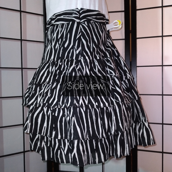 27A. Ann Taylor LOFT Ruffled Cotton Skirt - Picture 9 of 14